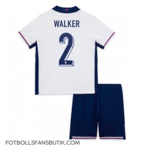 England Kyle Walker #2 Replika Hemmatröja Barn EM 2024 Kortärmad (+ Korta byxor)